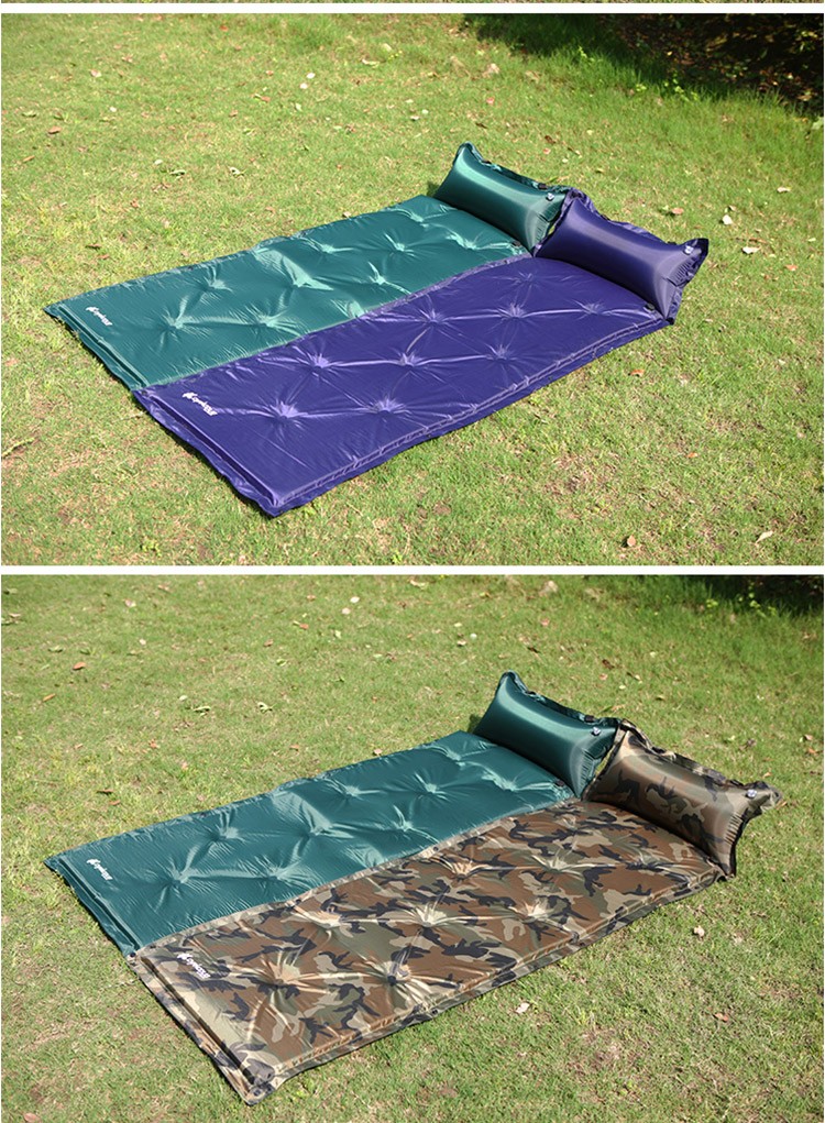 Outdoor camping tent single automatic inflatable cushion