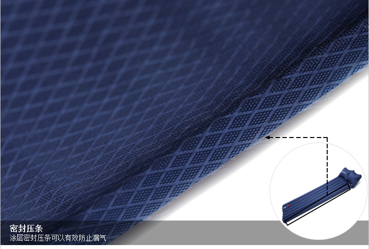 Inflatable pad widened and thickened outdoor mat