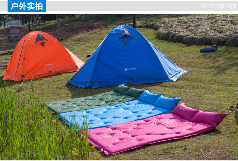 Automatic inflatable cushion tent cushion moisture