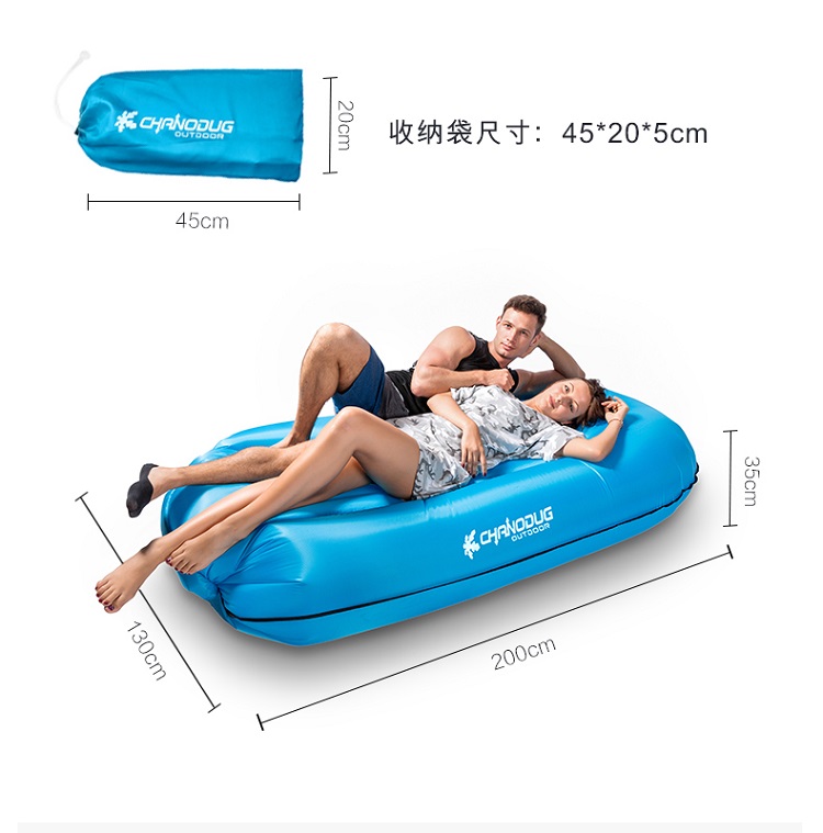 Inflatable bed double sofa home air bed automatic simple air bed