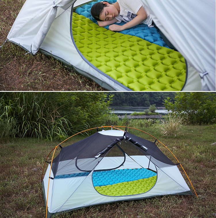 Inflatable cushion outdoor tent sleeping mat single egg nest moisture pad tent air cushion