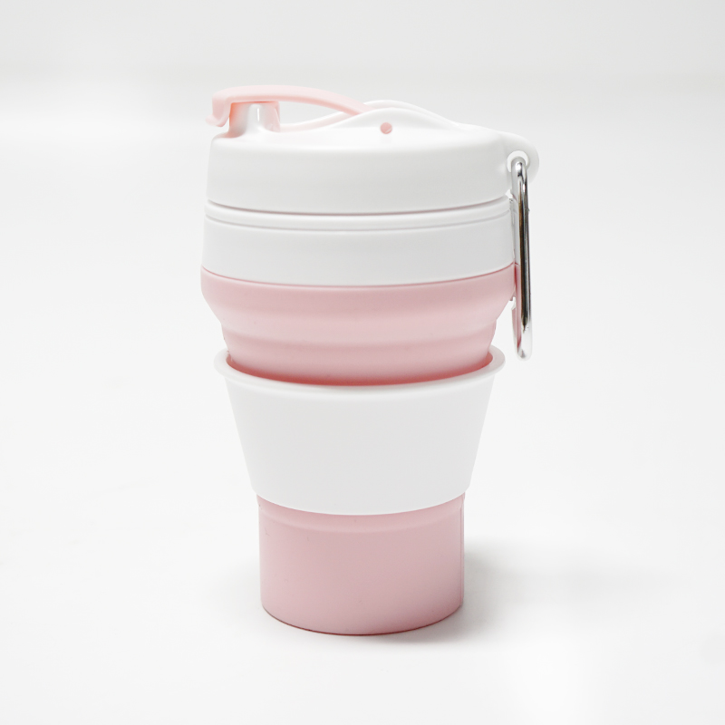 Folding silicone coffee cup