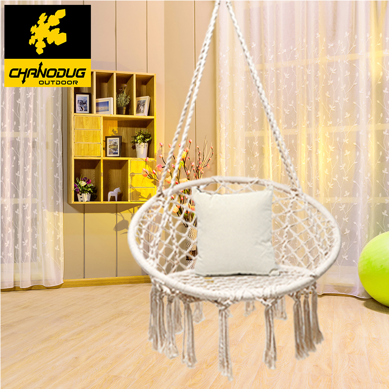 Cotton rope weaving swing chair