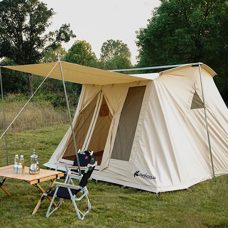 Canvas Tent in Spring