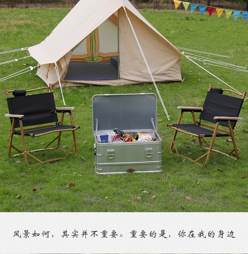 camping wooden low chair